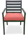 Agio Astaire Outdoor Dining Chair In Peony Brick Red