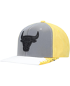 Mitchell & Ness Men's  Gray, Yellow Chicago Bulls Day 5 Snapback Hat In Gray,yellow