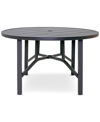 AGIO ASTAIRE 48" ROUND OUTDOOR SLAT TOP DINING TABLE