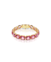 Swarovski Octagon Cut, Pink, Gold-tone Millennia Bracelet In Pink