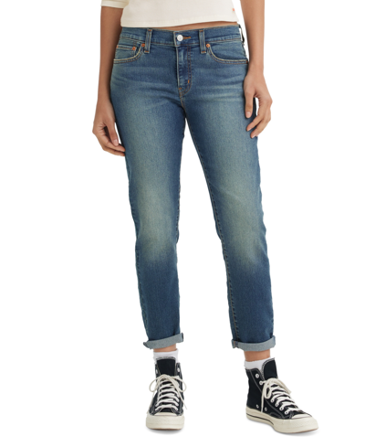 Levi's Women's Relaxed Boyfriend Tapered-leg Jeans In Working Late