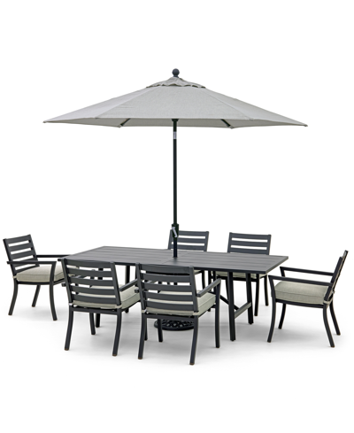 AGIO ASTAIRE OUTDOOR 7-PC DINING SET (84X42" TABLE + 6 DINING CHAIRS), CREATED FOR MACY'S