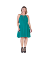 Standards & Practices Lace Trim Sleeveless Midi Dress In Hunter Green
