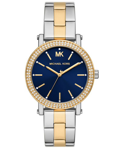 Michael Kors Women's Corey Three-hand Two-tone Stainless Steel Watch 38mm