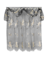POPULAR BATH BLOOMFIELD SHEER SHOWER CURTAIN WITH VALANCE