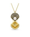 SWAROVSKI CRYSTAL SWAROVSKI IMITATION PEARL, SHELL, WHITE, GOLD-TONE IDYLLIA PENDANT NECKLACE