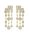 Swarovski Imber Round Cut Drop Earrings In Gold