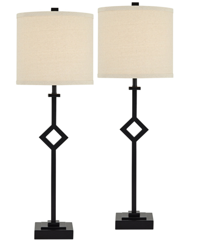 Pacific Coast Set Of 2 Audrey Table Lamp In Black