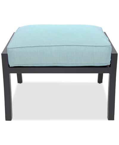 Agio Astaire Outdoor Ottoman In Spa Light Blue