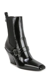 Sam Edelman Suzette Lizard Embossed Chelsea Boot In Black