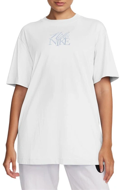 Nike Oversize Embroidered T-shirt In White