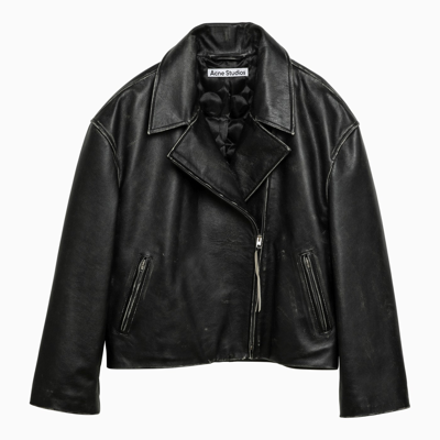 Acne Studios Biker Jacket In Black