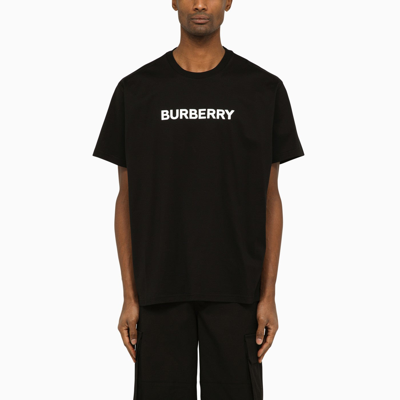 BURBERRY BURBERRY HARRISON CREWECK T SHIRT BLACK