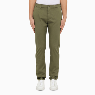 Department 5 Military Cotton Chino Trousers In Green