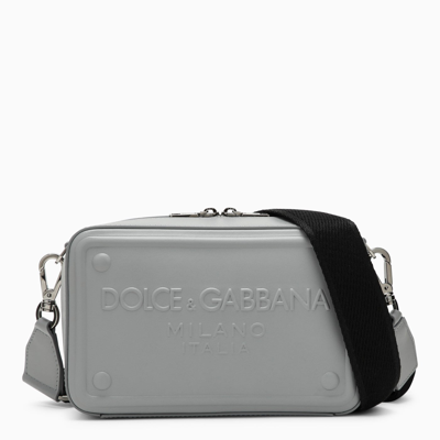 DOLCE & GABBANA DOLCE&GABBANA GREY CALFSKIN SHOULDER BAG