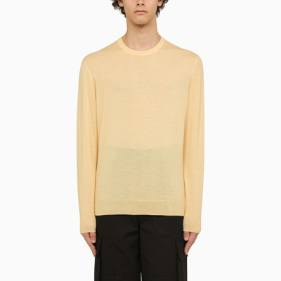 Drumohr Yellow Wool Crewneck Sweater