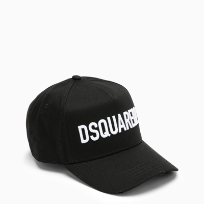 Dsquared2 Black Baseball Cap With Logo