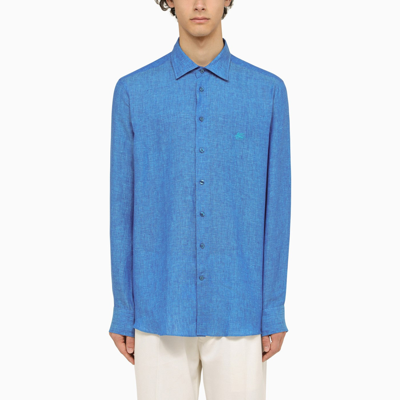 Etro Light Blue Linen Shirt
