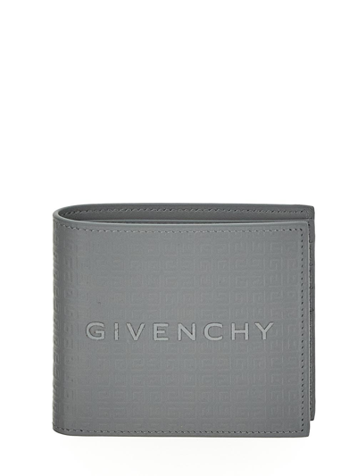 Givenchy Leather Wallet In Grey
