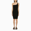 ISABEL MARANT ISABEL MARANT BLACK ONE SHOULDER COTTON DRESS