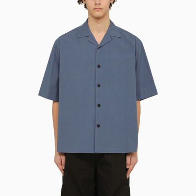 Jil Sander Short-sleeve Shirt J+ French Blue In Metal