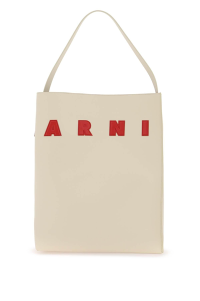 Marni Museo Hobo Bag In White