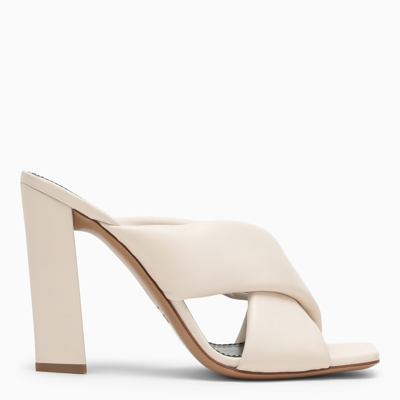 PARIS TEXAS PARIS TEXAS MILK WHITE LEATHER MULE