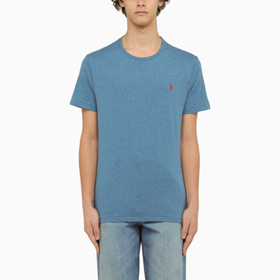 Polo Ralph Lauren Classic Marine Heather T Shirt In Blue