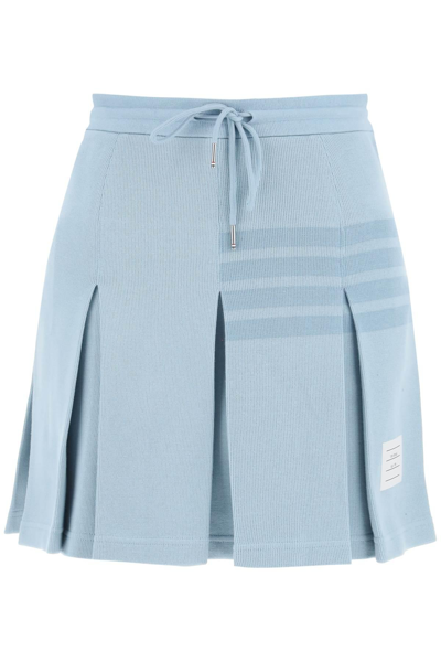 THOM BROWNE THOM BROWNE KNITTED 4 BAR PLEATED SKIRT