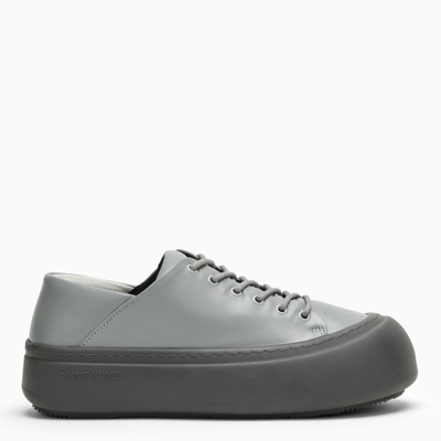 Yume Yume Goofy Grey Leather Low Trainer In Gray