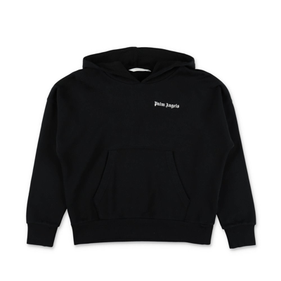 Palm Angels Kids Logo In Nero