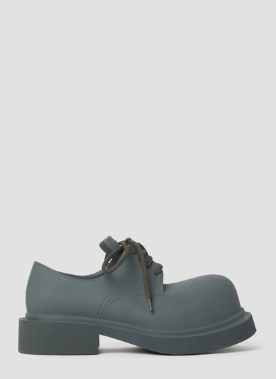 Balenciaga Men Steroid Derby Shoes In Gray