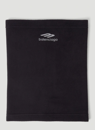 BALENCIAGA BALENCIAGA WOMEN LOGO PRINT TUBULAR SCARF