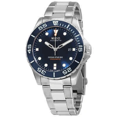 Pre-owned Mido Ocean Star Automatic Chronometer Blue Dial Men's Watch M0266081104101