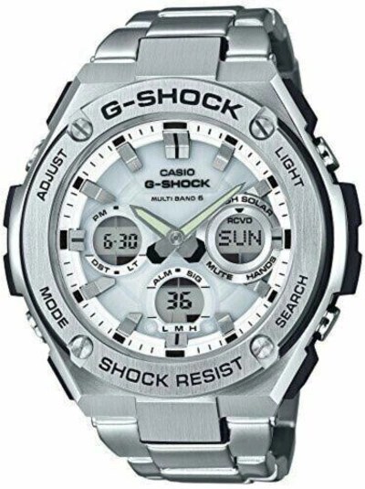 Pre-owned G-shock Casio 2016  G-steel Gst-w110d-7ajf Multiband 6 Men Watch