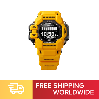 Pre-owned Casio G-shock Gpr-h1000-9jr [g-shock Master Of Series Rangeman] Yellow
