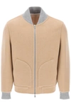 BRUNELLO CUCINELLI BRUNELLO CUCINELLI REVERSIBLE CASHMERE BOMBER JACKET MEN