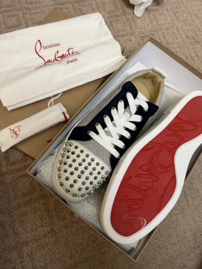Pre-owned Christian Louboutin $995 Spike Sneakers Shoes Trainers 43 - 10 Sku925 In Multicolor