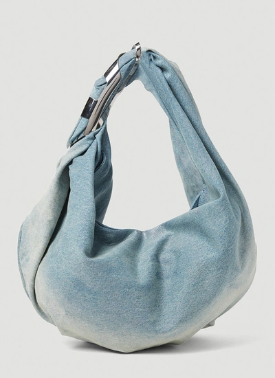 Diesel Women Grab-d Hobo M Shoulder Bag In Blue