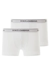 Dolce & Gabbana Bi-pack Underwear Boxer Shorts In White