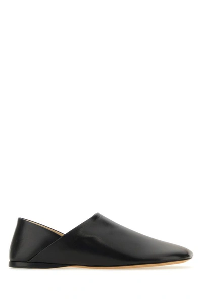 Loewe Toy Leather Slippers In Black