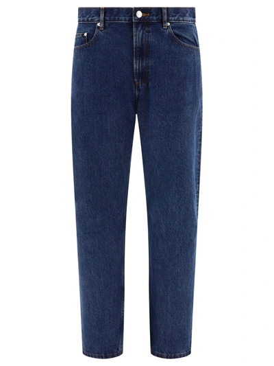 Apc Relaxed Fit Denim Jeans In Blue