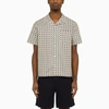 APC A.P.C. SHORT SLEEVED WHITE PATTERNED SHIRT