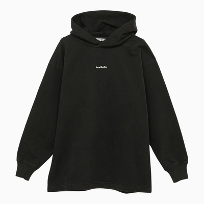 Acne Studios Black Cotton Sweatshirt With Logo