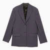 ACNE STUDIOS ACNE STUDIOS BLUE SINGLE BREASTED JACKET IN WOOL BLEND