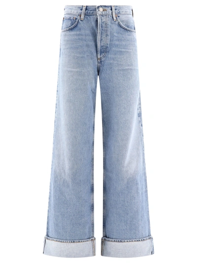 Agolde Dame Jeans In Blue