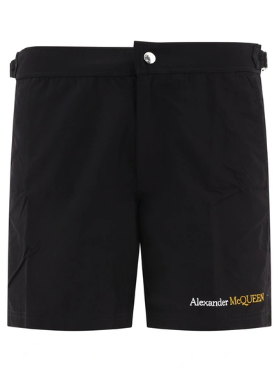 Alexander Mcqueen Shorts In Black
