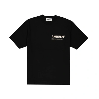 Ambush Cotton Logo T-shirt In Black