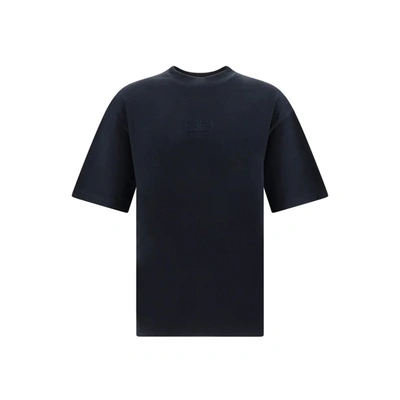 Balenciaga Cotton Logo T Shirt In Black