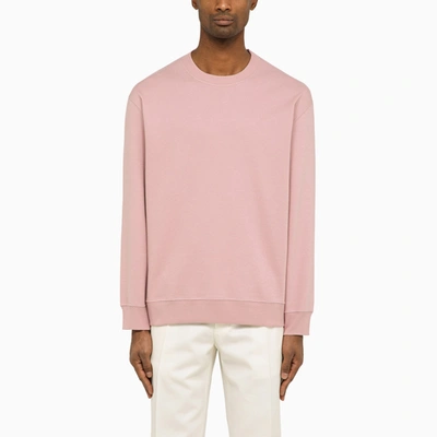 Brunello Cucinelli Pink Crewneck Jumper In Cotton